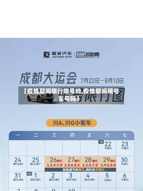 【疫情期间限行限号吗,疫情期间限号车号吗】