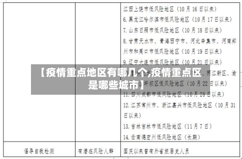 【疫情重点地区有哪几个,疫情重点区是哪些城市】