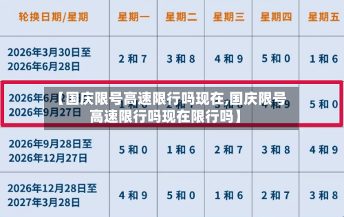 【国庆限号高速限行吗现在,国庆限号高速限行吗现在限行吗】