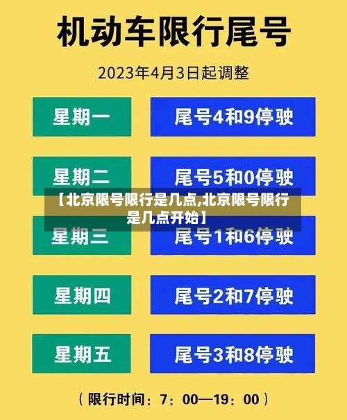 【北京限号限行是几点,北京限号限行是几点开始】