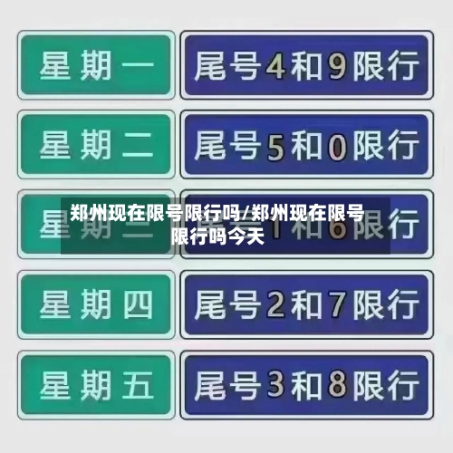 郑州现在限号限行吗/郑州现在限号限行吗今天