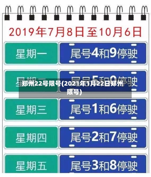 郑州22号限号(2021年1月22日郑州限号)