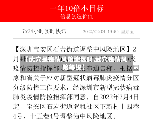 【武穴是疫情风险地区吗,武穴疫情风险等级】