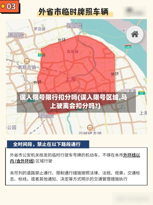 误入限号限行扣分吗(误入限号区域,马上驶离会扣分吗?)