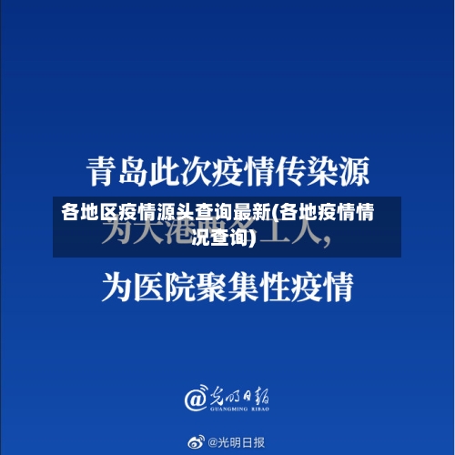 各地区疫情源头查询最新(各地疫情情况查询)