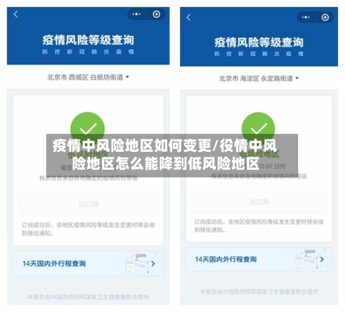疫情中风险地区如何变更/役情中风险地区怎么能降到低风险地区