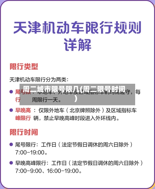 周二城市限号限几(周二限号时间)