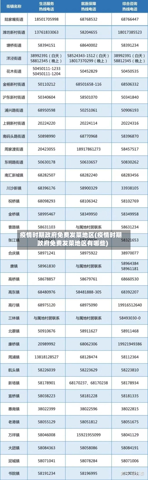 疫情时期政府免费发菜地区(疫情时期政府免费发菜地区有哪些)