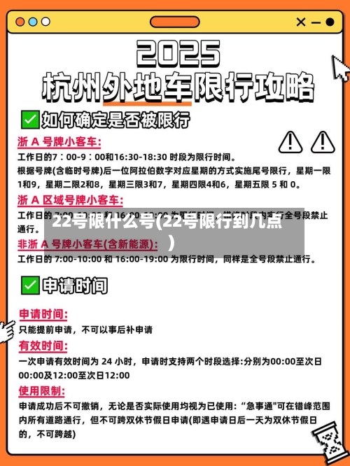 22号限什么号(22号限行到几点)