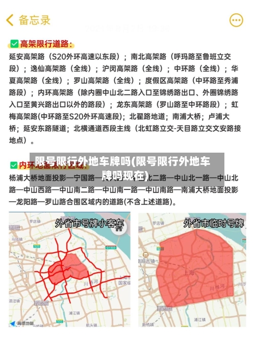 限号限行外地车牌吗(限号限行外地车牌吗现在)