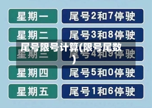 尾号限号计算(限号尾数)