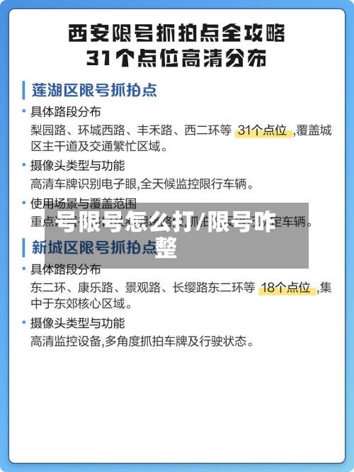 号限号怎么打/限号咋整