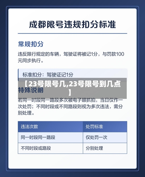 【23号限号几,23号限号到几点】