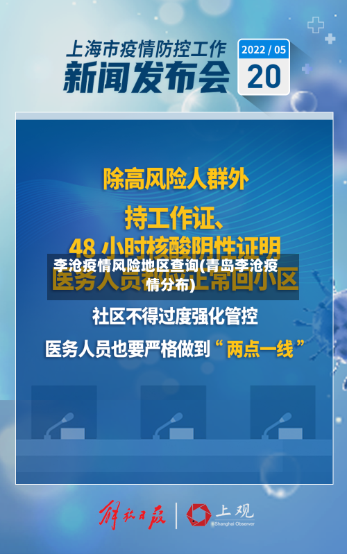 李沧疫情风险地区查询(青岛李沧疫情分布)