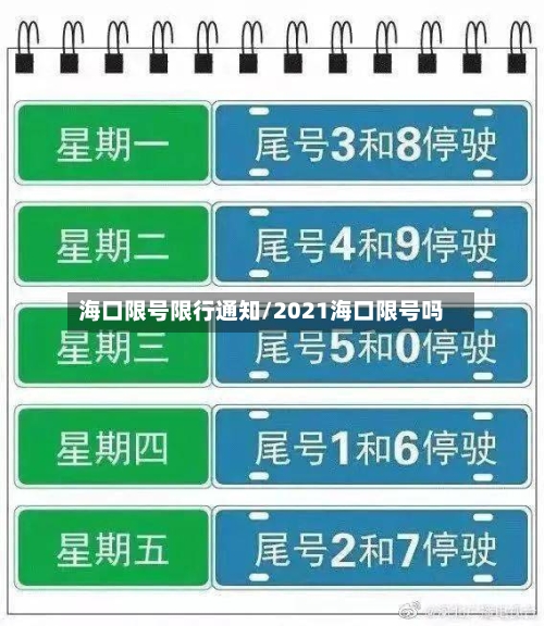 海口限号限行通知/2021海口限号吗