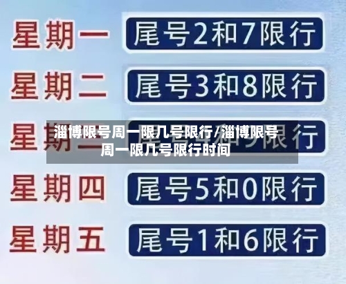 淄博限号周一限几号限行/淄博限号周一限几号限行时间