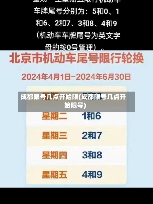 成都限号几点开始限(成都限号几点开始限号)