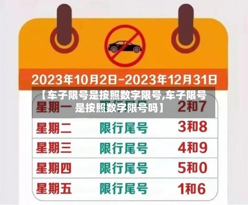 【车子限号是按照数字限号,车子限号是按照数字限号吗】