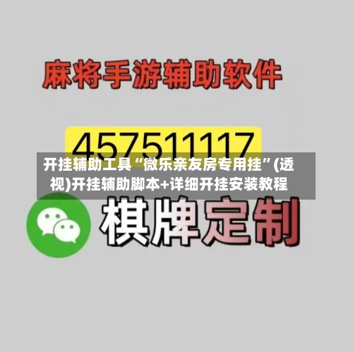 开挂辅助工具“微乐亲友房专用挂”(透视)开挂辅助脚本+详细开挂安装教程