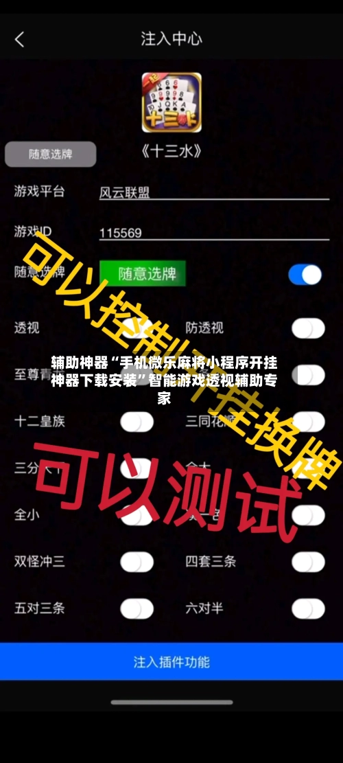 辅助神器“手机微乐麻将小程序开挂神器下载安装”智能游戏透视辅助专家