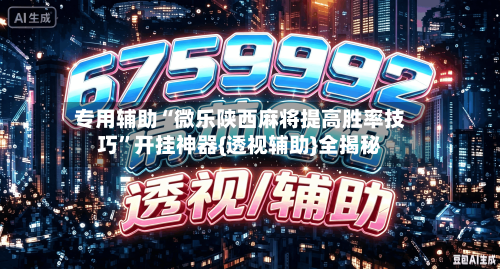 专用辅助“微乐陕西麻将提高胜率技巧”开挂神器{透视辅助}全揭秘