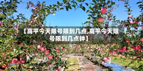 【高平今天限号限到几点,高平今天限号限到几点钟】