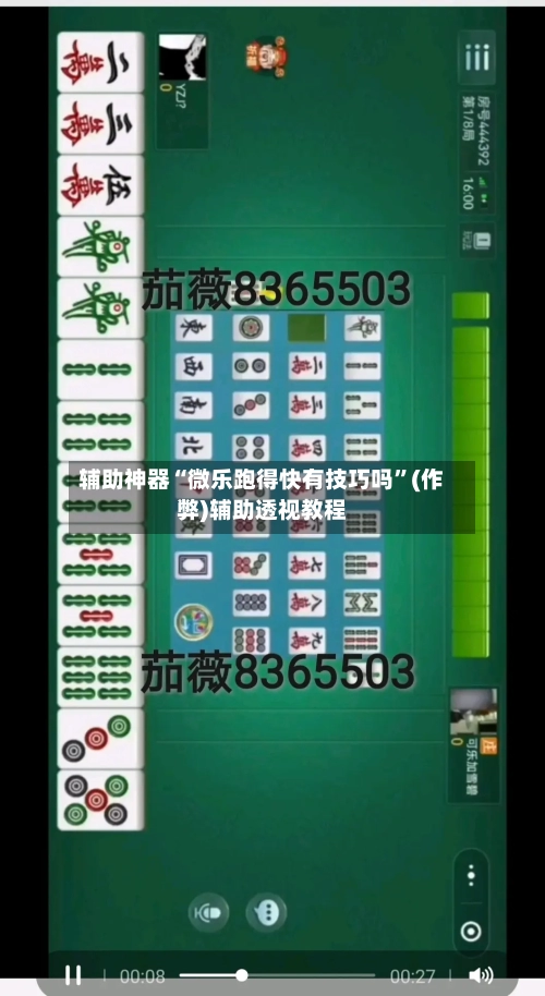 辅助神器“微乐跑得快有技巧吗”(作弊)辅助透视教程