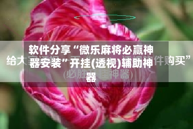 软件分享“微乐麻将必赢神器安装”开挂(透视)辅助神器