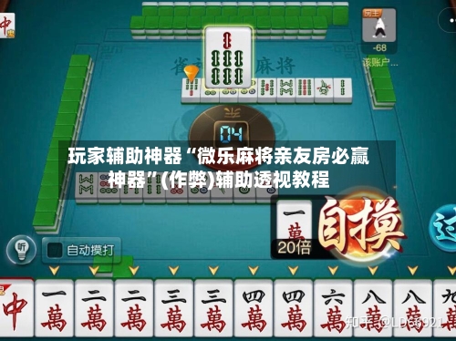 玩家辅助神器“微乐麻将亲友房必赢神器”(作弊)辅助透视教程