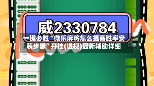 一键必胜“微乐麻将怎么提高胜率安装步骤”开挂(透视)最新辅助详细