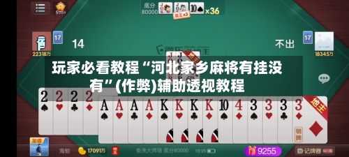 玩家必看教程“河北家乡麻将有挂没有”(作弊)辅助透视教程