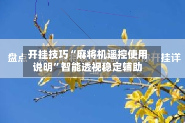 开挂技巧“麻将机遥控使用说明”智能透视稳定辅助