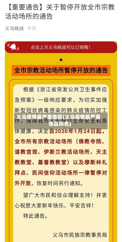 义乌疫情最严重地区(义乌疫情最严重地区排名)
