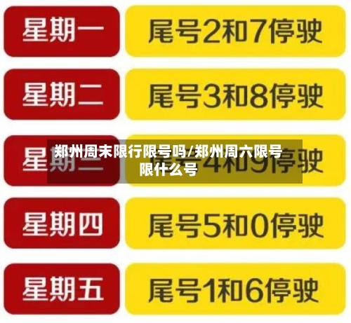 郑州周末限行限号吗/郑州周六限号限什么号