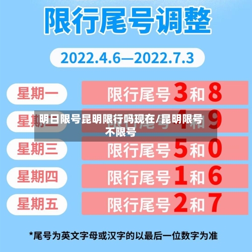 明日限号昆明限行吗现在/昆明限号不限号
