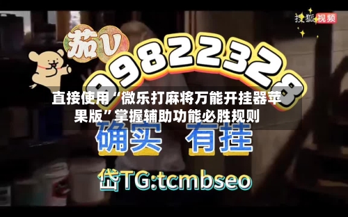直接使用“微乐打麻将万能开挂器苹果版”掌握辅助功能必胜规则