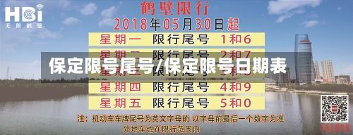 保定限号尾号/保定限号日期表