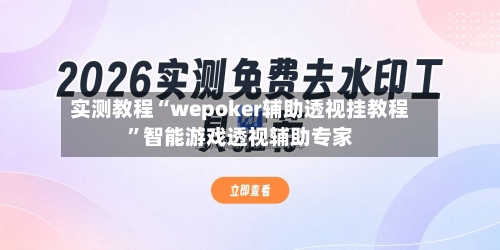 实测教程“wepoker辅助透视挂教程”智能游戏透视辅助专家