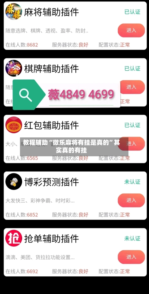 教程辅助“微乐麻将有挂是真的”其实真的有挂
