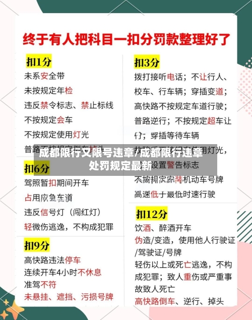 成都限行又限号违章/成都限行违章处罚规定最新