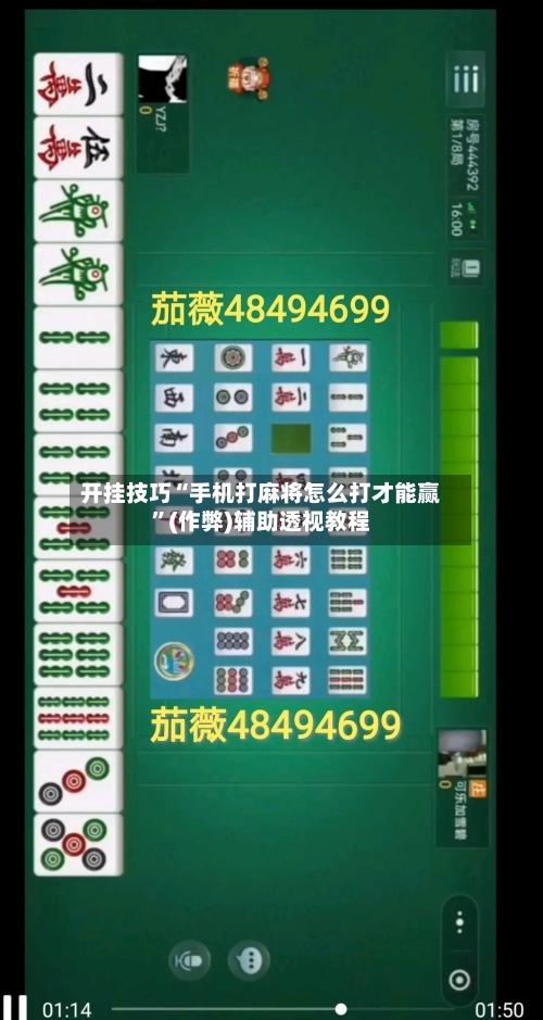 开挂技巧“手机打麻将怎么打才能赢”(作弊)辅助透视教程