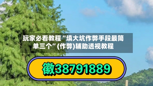 玩家必看教程“填大坑作弊手段最简单三个”(作弊)辅助透视教程