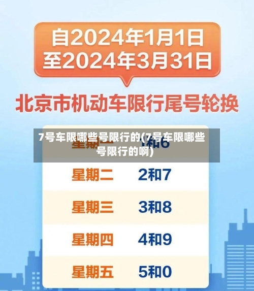 7号车限哪些号限行的(7号车限哪些号限行的啊)