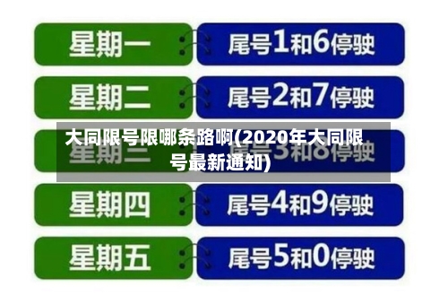 大同限号限哪条路啊(2020年大同限号最新通知)