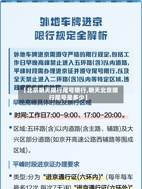 【北京明天限行尾号限行,明天北京限行尾号是多少】
